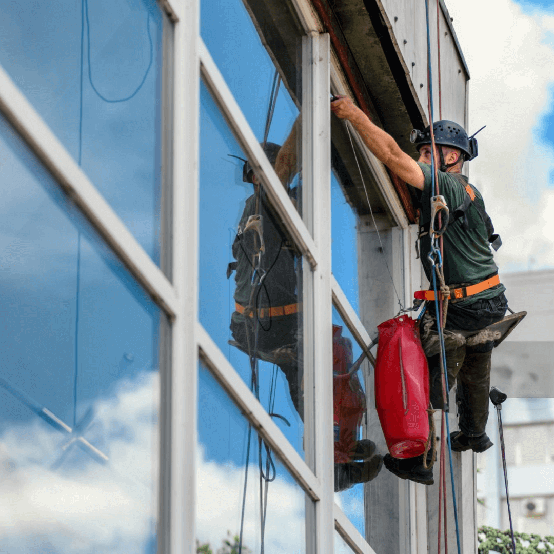 Removing debris and drying areas